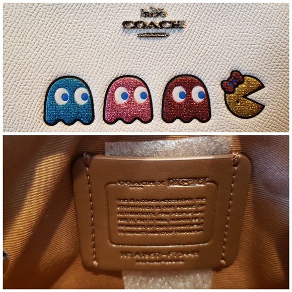 *ON-HOLD!* NEW Coach Leather Ms Pac-Man - Picture 3 of 6